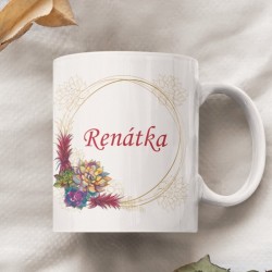 Hrnček s menom-sukulent