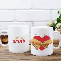 Hrnček Navždy spolu-s menami