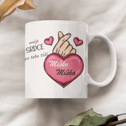 Hrnček Moje srdce po tebe túži