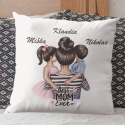 Vankúš Best mom ever-s menami