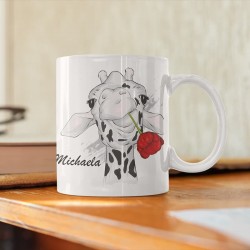 Hrnček Žirafa s tulipánom