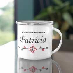 Plechový hrnček S ornamentom