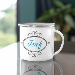 Plechový hrnček S ornamentom