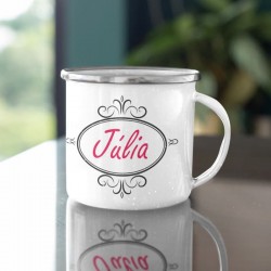 Plechový hrnček S ornamentom