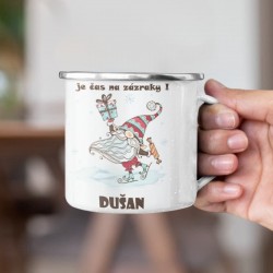 Plechový hrnček Je čas na...