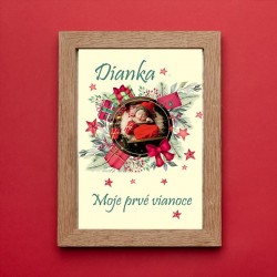 Tabuľka Moje prvé Vianoce