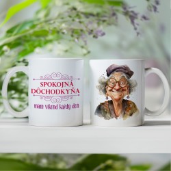 Hrnček Spokojná dôchodkyňa