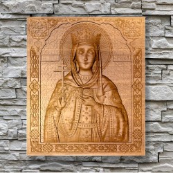 Drevený obraz - Sv. Irina