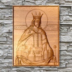 Drevený obraz - Sv. Štefan...